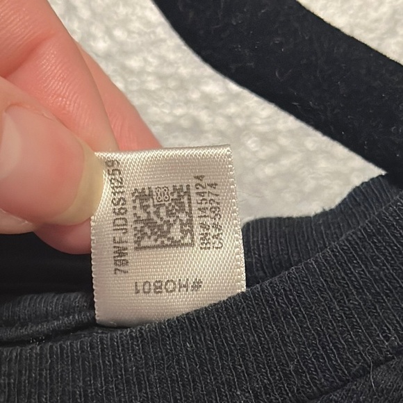 Adidas Black Three Stripe Life Tee Short Sleeve - Picture 8 of 8